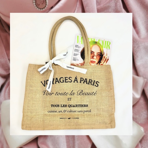 CHANEL Other - Chanel Ribbon Decor with Jute Market Bag